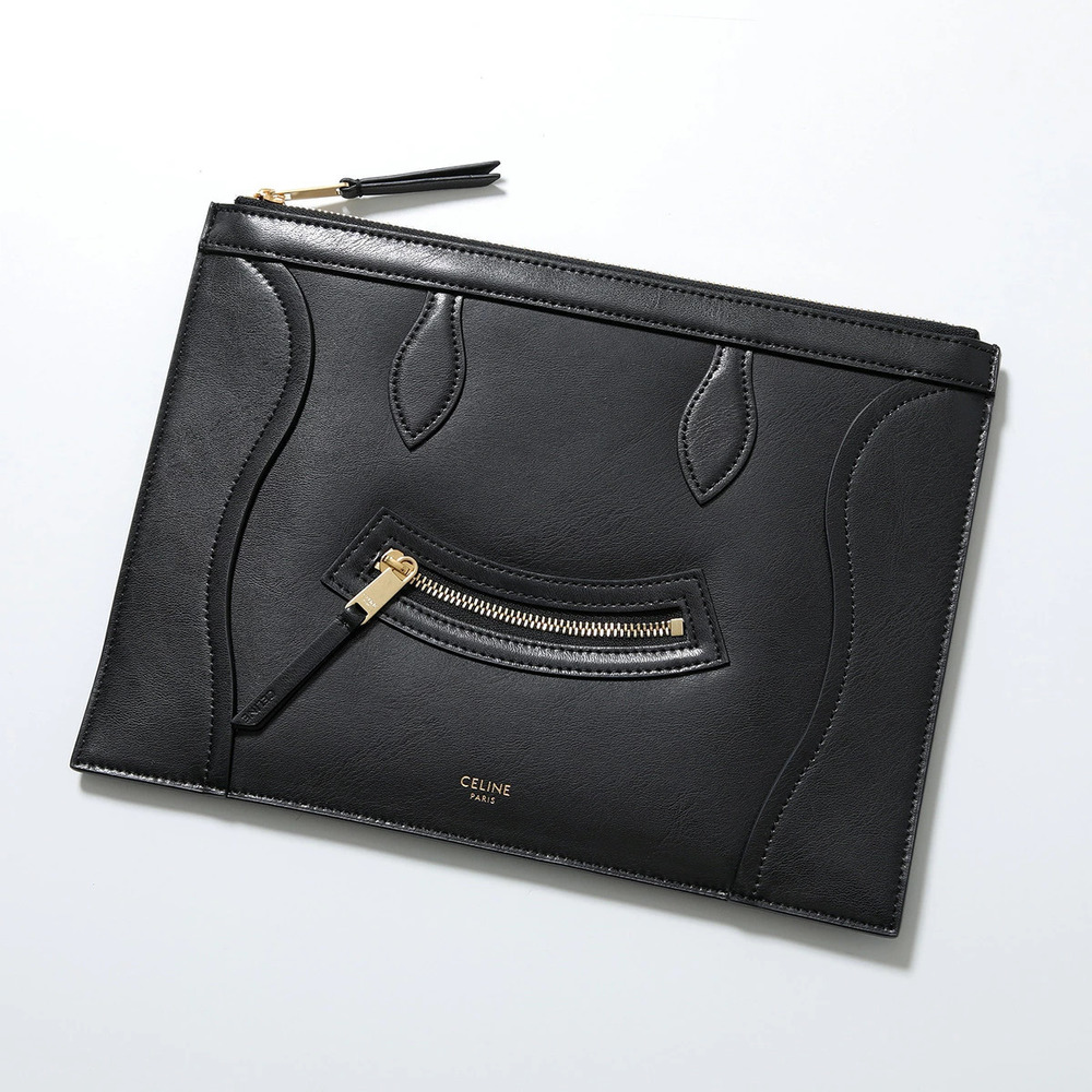 Celine Pouch Clutch Bag Leather